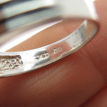 JED Joseph Demarco 925 Sterling Silver Vintage Pear-Cut C Z Ring Size 7