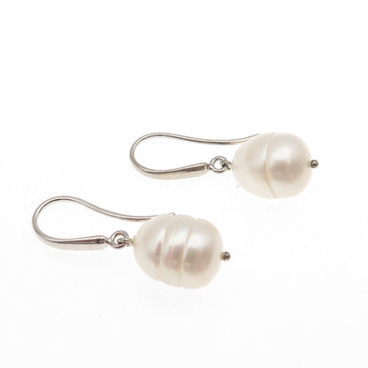 Honora 925 Sterling Silver Real Baroque Pearl Dangle Earrings