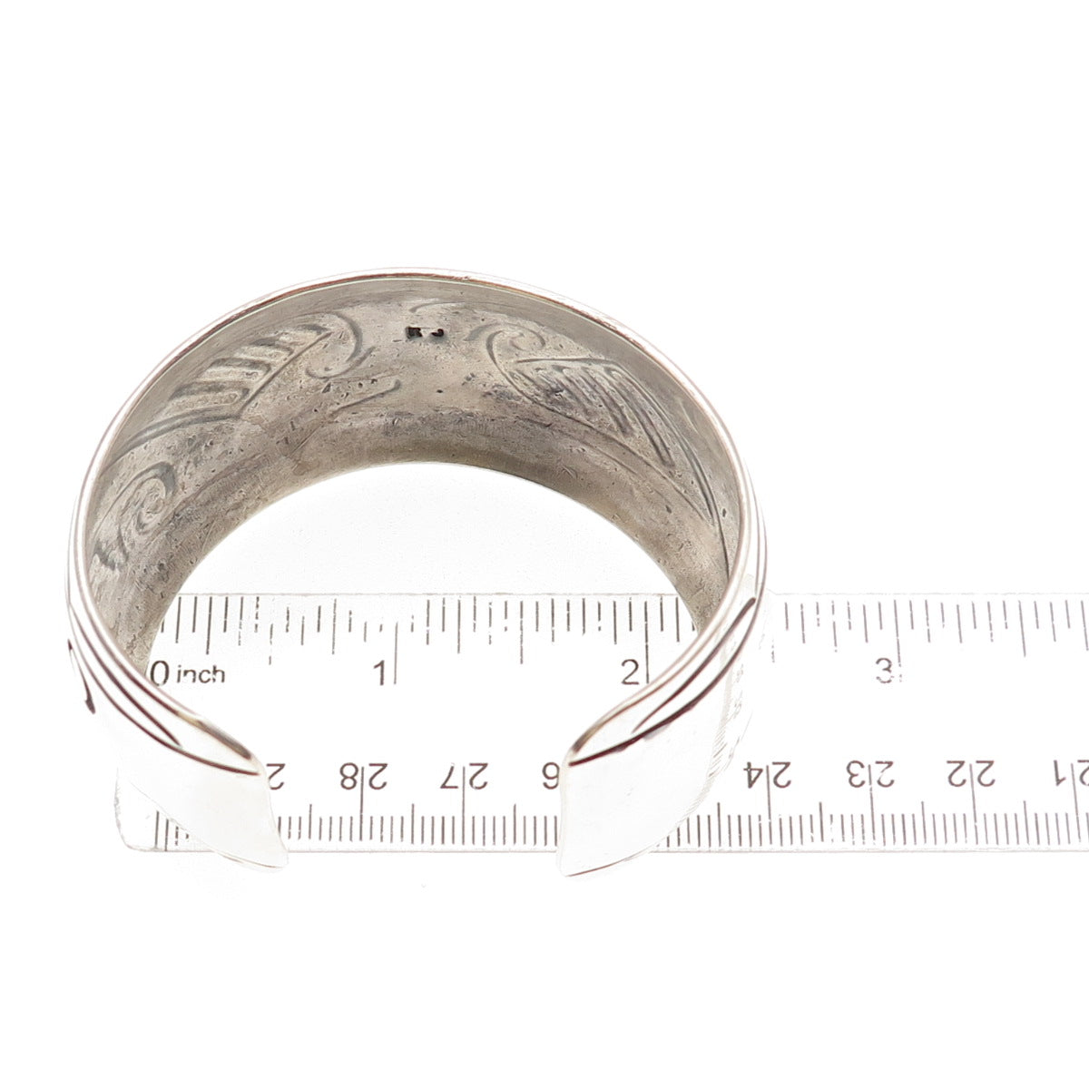 Kelvis Josh Navajo Old Pawn Sterling Silver Vintage Adjustable Bracelet 6.75"