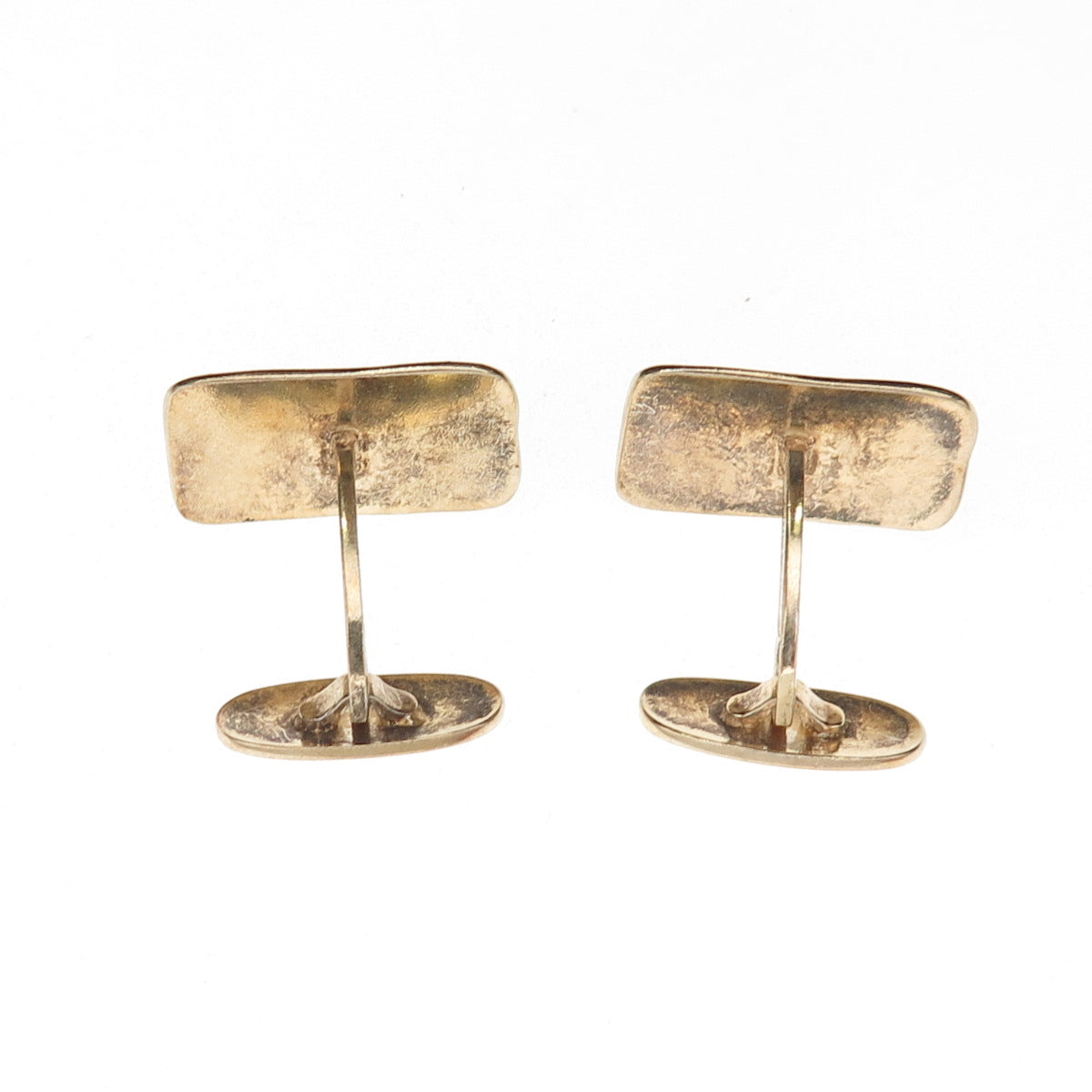 David Andersen 925S Sterling Silver Gold Plated Vintage Norway Enamel Cufflinks