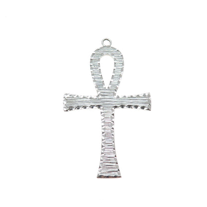 CARL ART 925 Sterling Silver Vintage Egyptian Ankh Pendant
