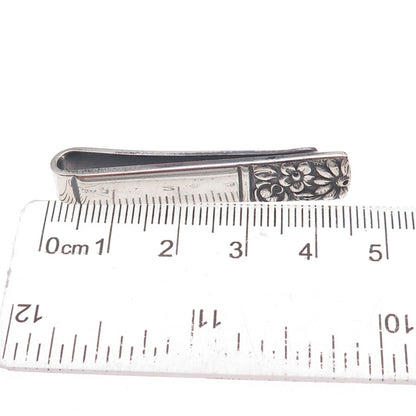 Towle 925 Sterling Silver Vintage 1965 Contessina Oxidized Tie Clip