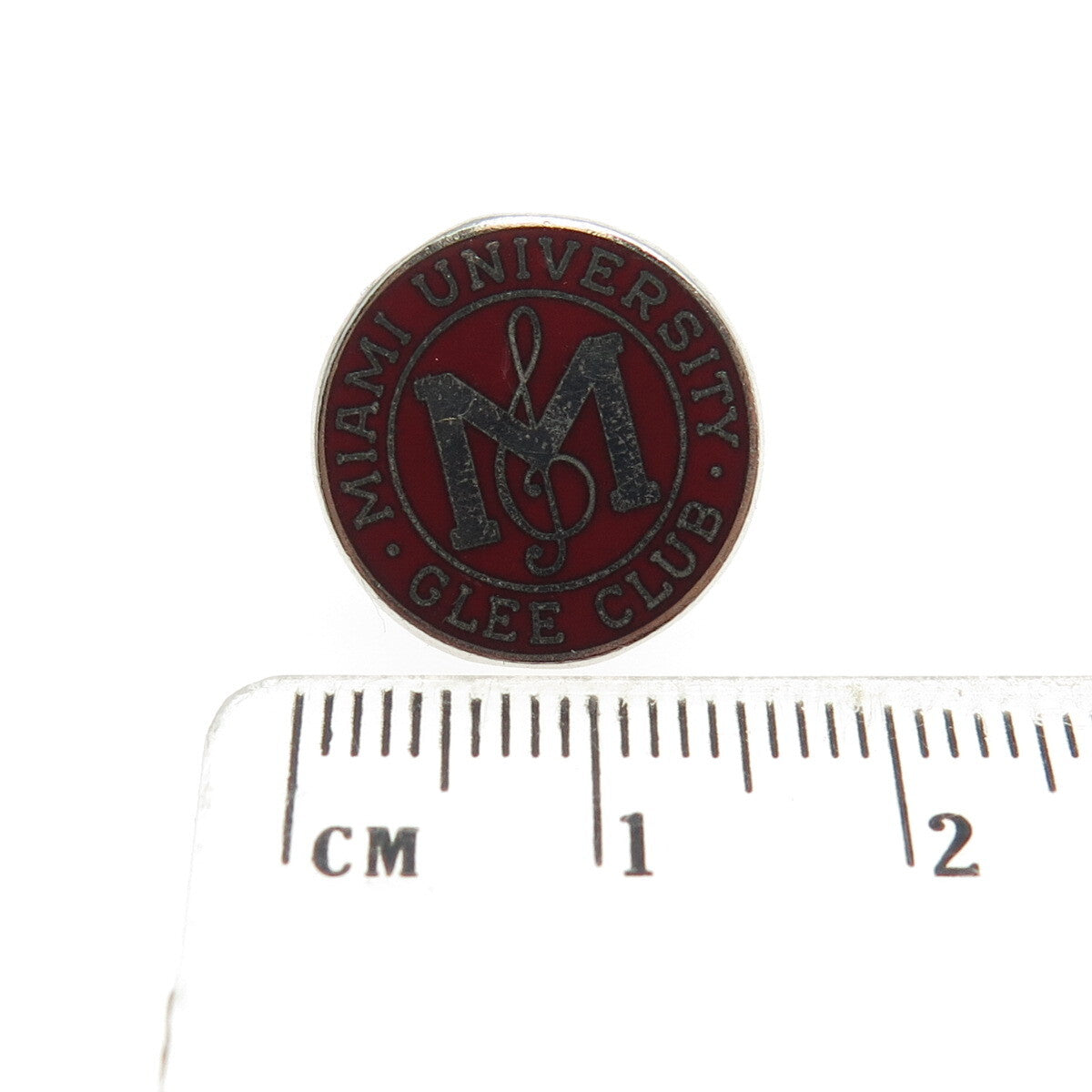 DIEGES & CLUST 925 Sterling Silver Vintage Enamel Miami University Glee Club Pin