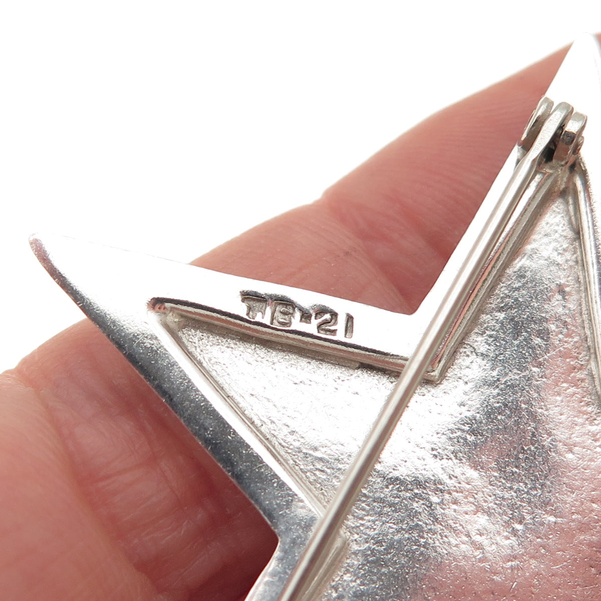 925 Sterling Silver Vintage Mexico Star Pin Brooch