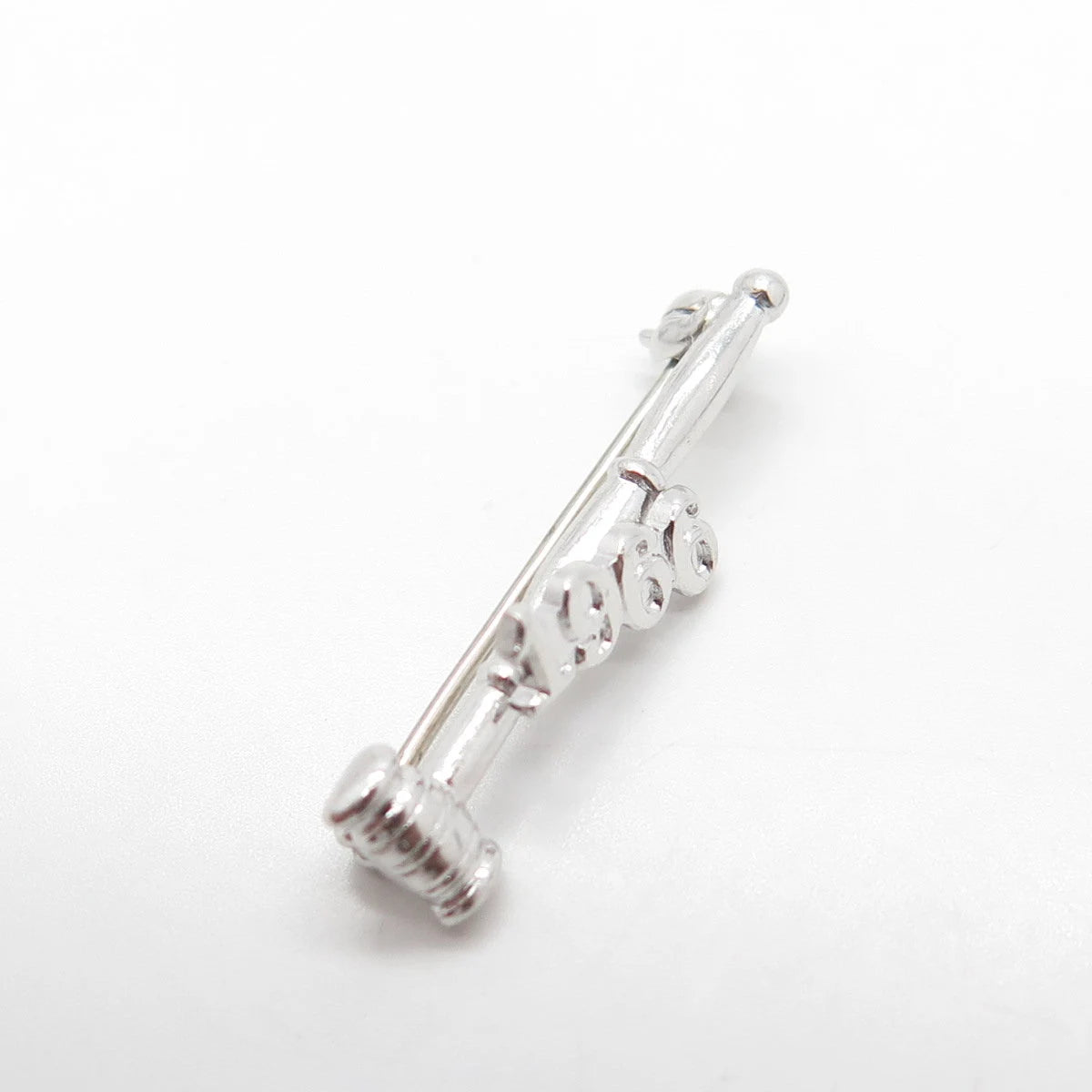 925 Sterling Silver Vintage 1966 "Gavel" Court Mini Pin Brooch