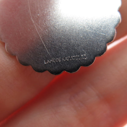 LAMODE 925 Sterling Silver Vintage Happy Anniversary Charm Pendant