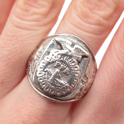 Balfour 925 Sterling Silver Vintage FAA Vocational Agriculture Ring Size 11