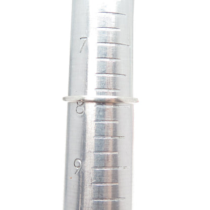 925 Sterling Silver Round-Cut C Z Heart Stackable Ring Size 8