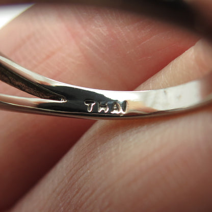 925 Sterling Silver Real Oval-Cut Citrine Ring Size 6.25