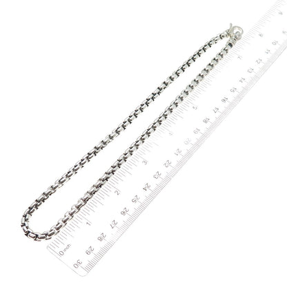JAI by John Hardy 925 Sterling Silver Round Box Chain Necklace 16"