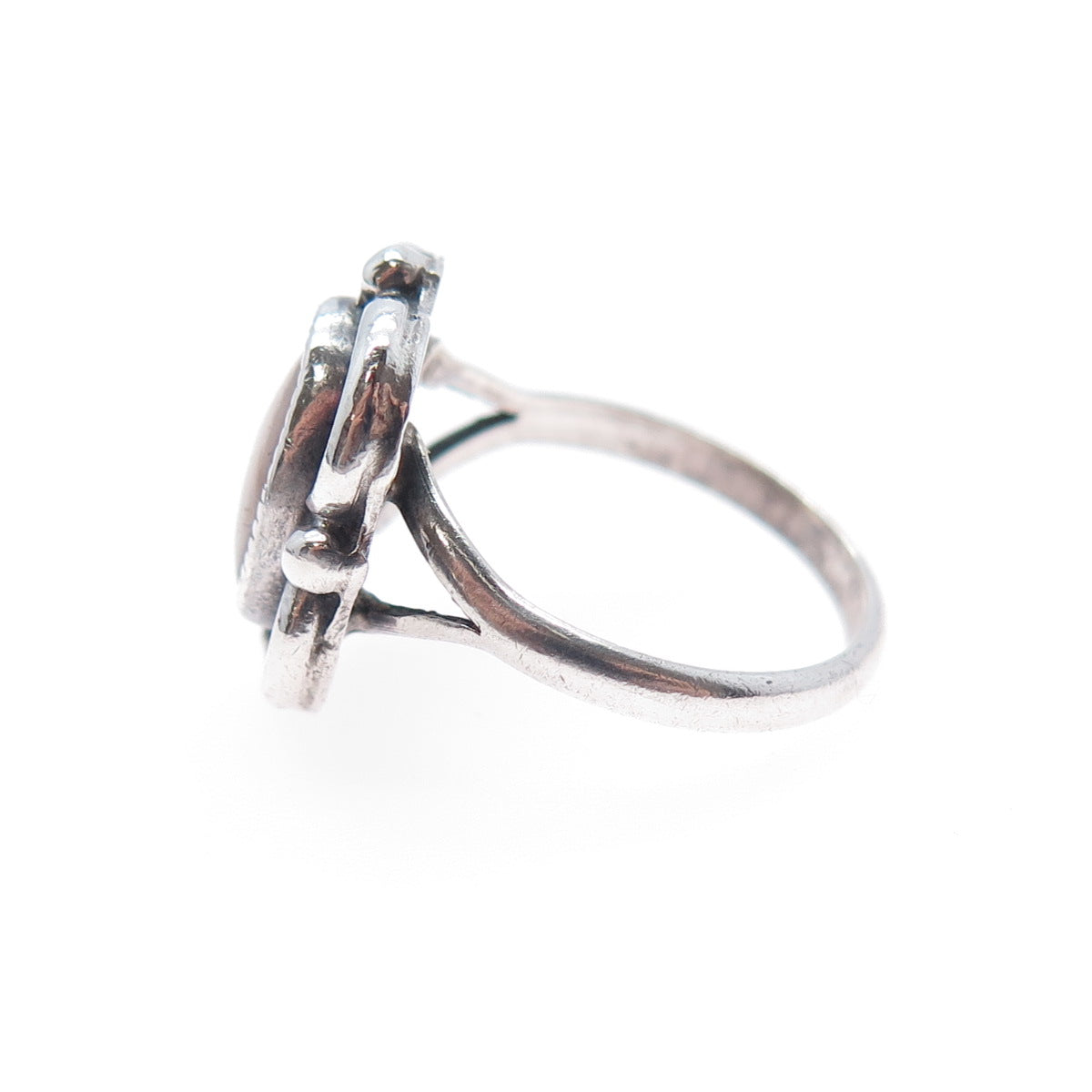 Terry Martinez Old Pawn Sterling Silver Vintage Southwestern MOP Ring Size 4.5