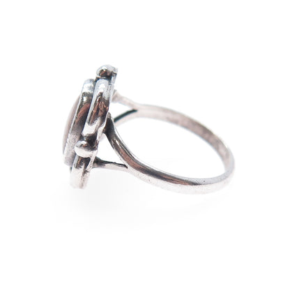 Terry Martinez Old Pawn Sterling Silver Vintage Southwestern MOP Ring Size 4.5