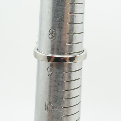 925 Sterling Silver Real Oval-Cut Tourmaline & White Topaz Ring Size 8.75