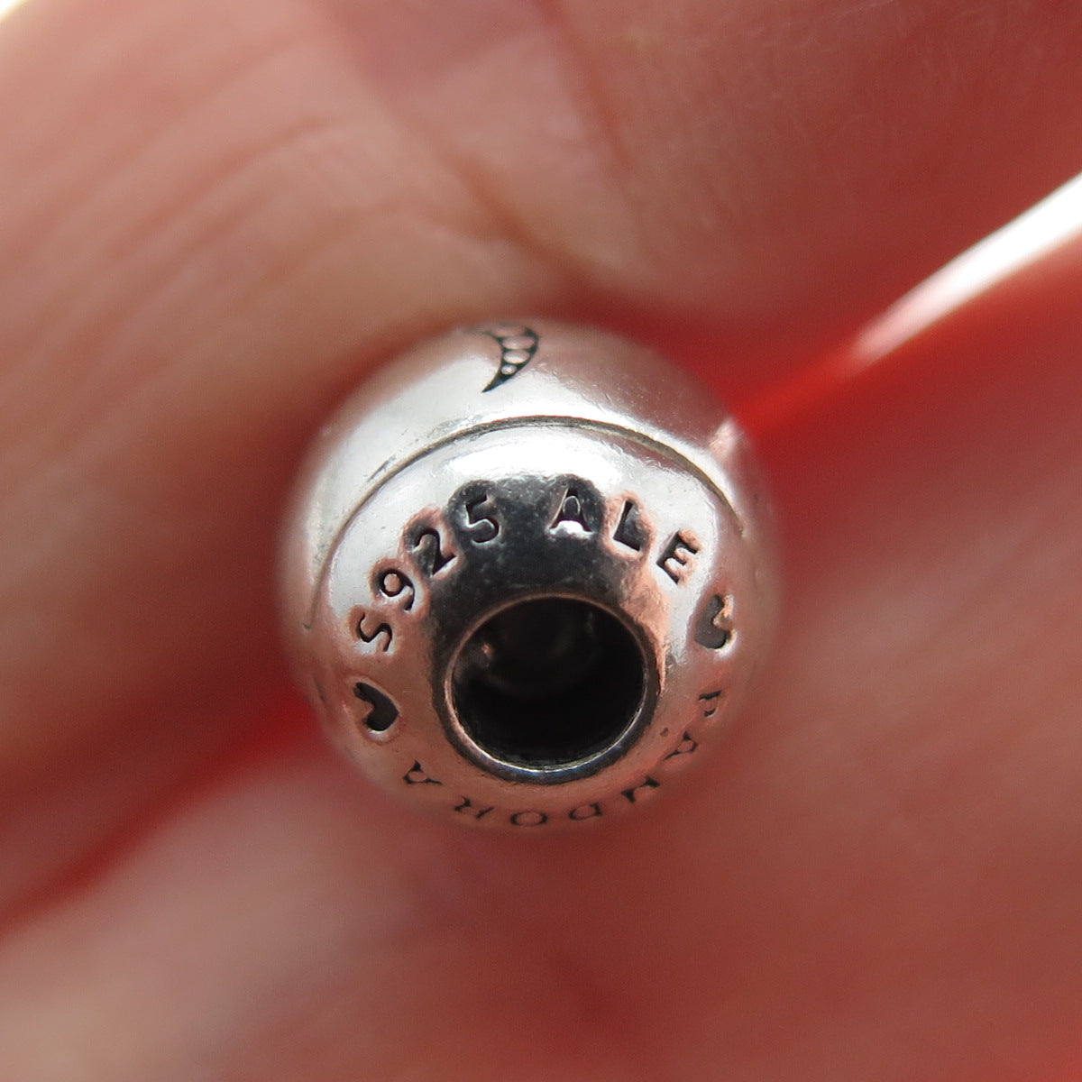 PANDORA Sterling Silver Crescent & Star Screw-Off Ball Adjustable Bracelet 6.75"