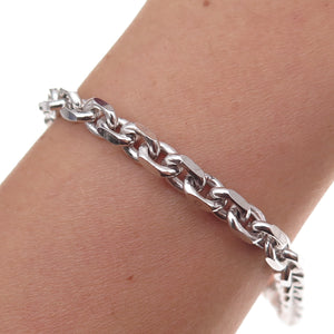 Karizia Spa KA-1772 925 Sterling Silver Italy Cable Link Bracelet 8.5"