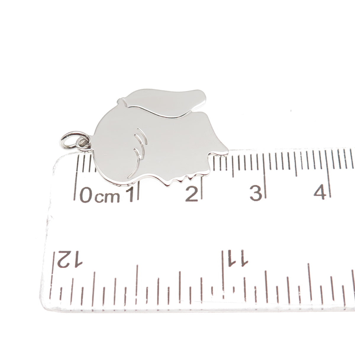 AUTOMADE 925 Sterling Silver Vintage Girl's Profile Mini Charm Pendant