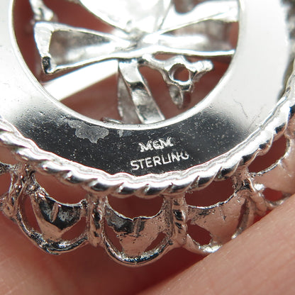925 Sterling Silver Vintage "Graduation Day" Cap & Diploma Pendant