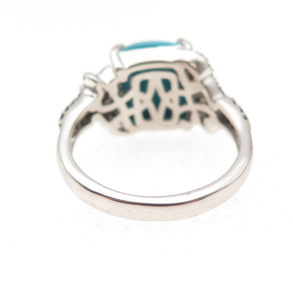 Chuck Clemency 925 Sterling Silver Real Turquoise Spinel & Peridot Ring Size 8