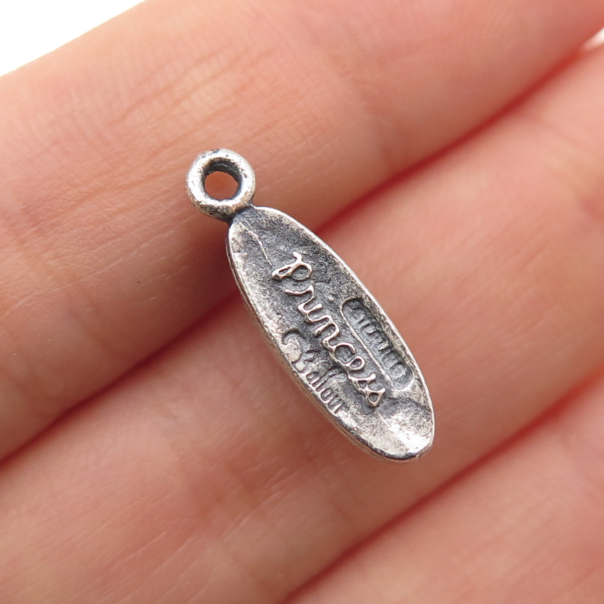 BALFOUR Sterling Vintage Princess Attendance Rotary Phone Oxidized Mini Pendant