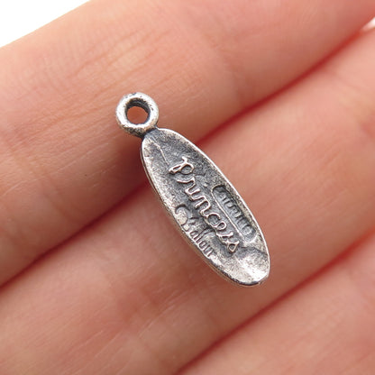 BALFOUR Sterling Vintage Princess Attendance Rotary Phone Oxidized Mini Pendant