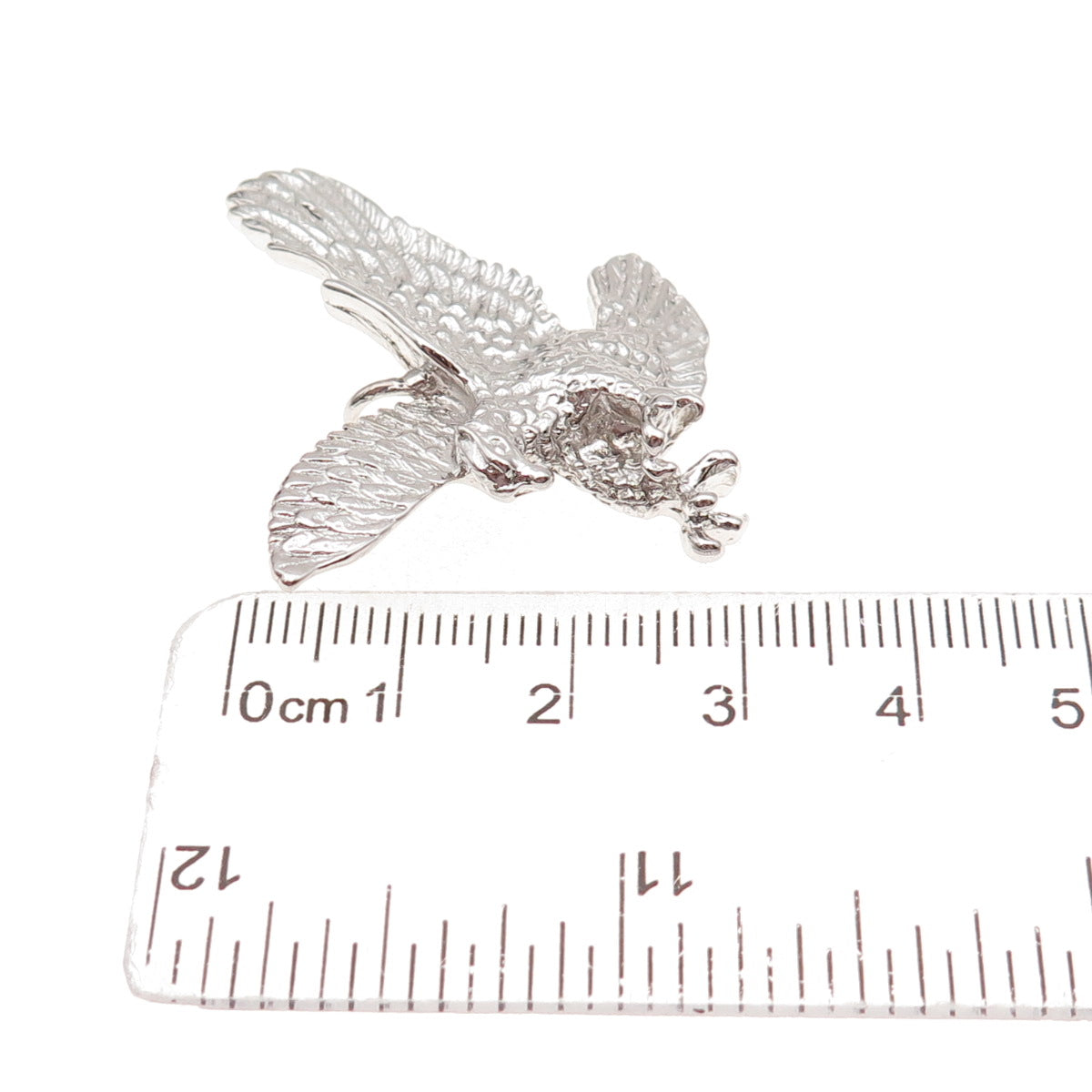 925 Sterling Silver Vintage Flying Eagle Pendant
