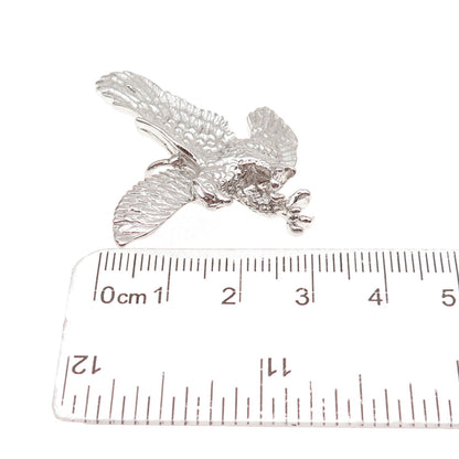 925 Sterling Silver Vintage Flying Eagle Pendant