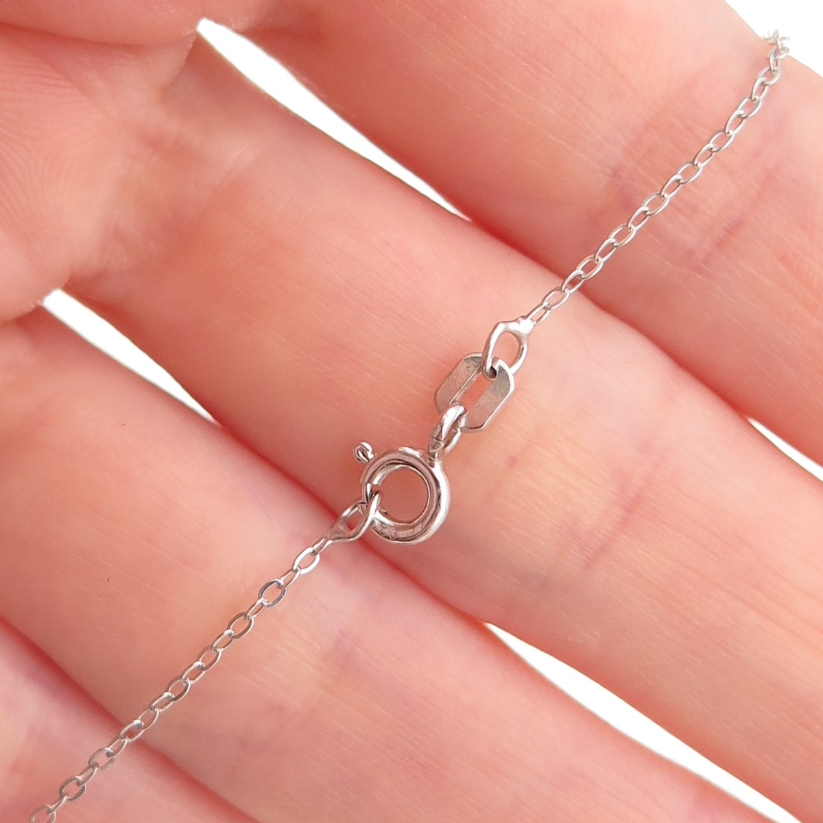 Chuck Clemency 925 Sterling Silver Real Tanzanite White Topaz Chain Necklace 20"