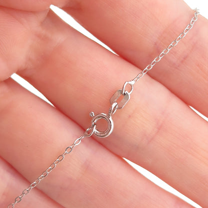 Chuck Clemency 925 Sterling Silver Real Tanzanite White Topaz Chain Necklace 20"