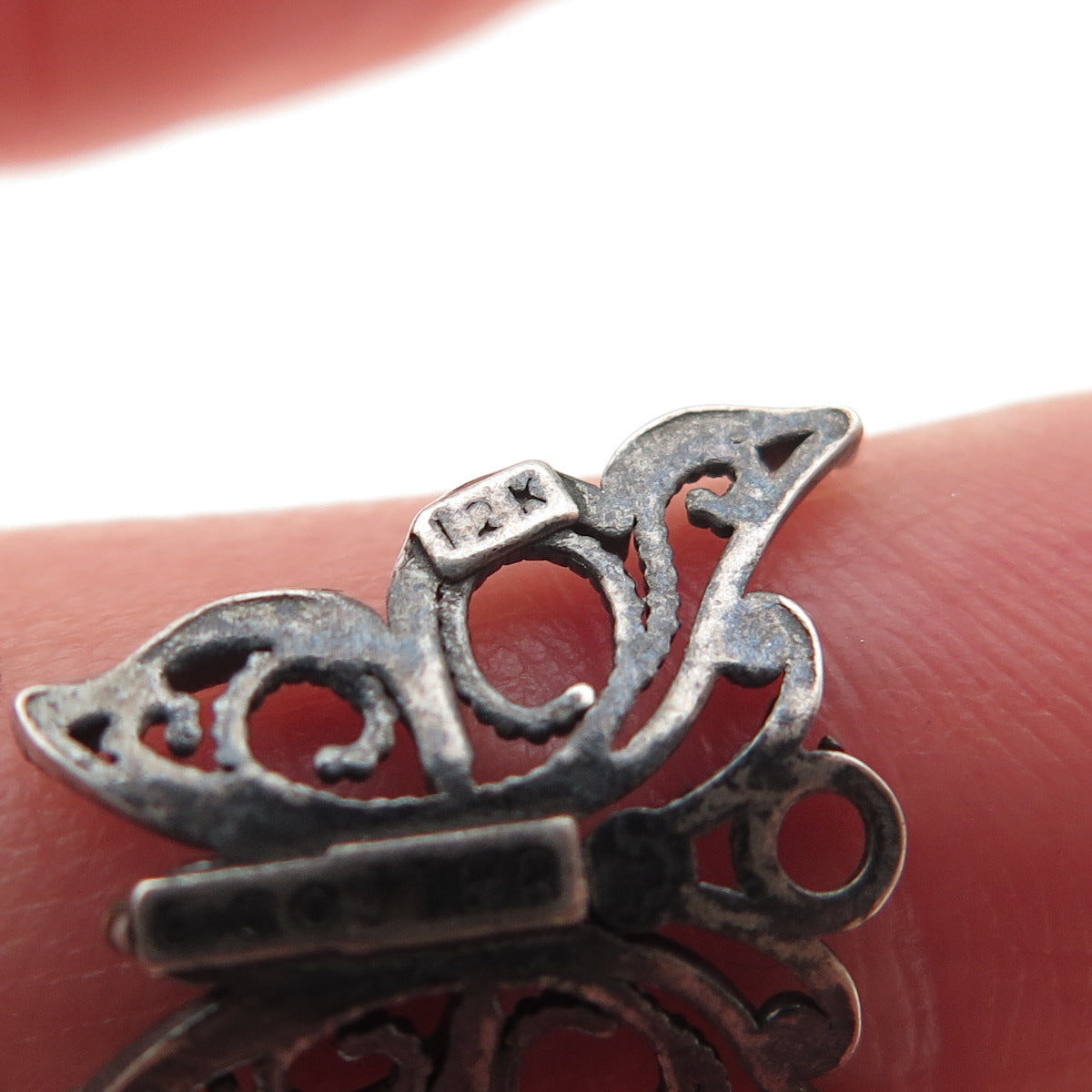 Coleman Co. 925 Sterling Silver 12K Gold Vintage Butterfly Mini Charm Pendant