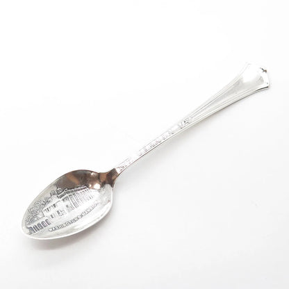 925 Sterling Silver Antique Art Deco R. Wallace & Sons Mfg. States Cities Spoon