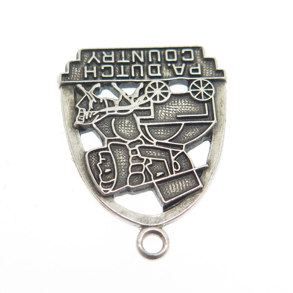 FORT INC. 925 Sterling Silver Vintage PA. Dutch Country Pendant
