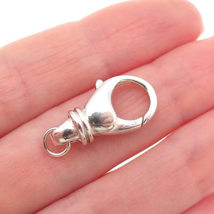 925 Sterling Silver Vintage Bracelet / Necklace Lobster Lock Clasp