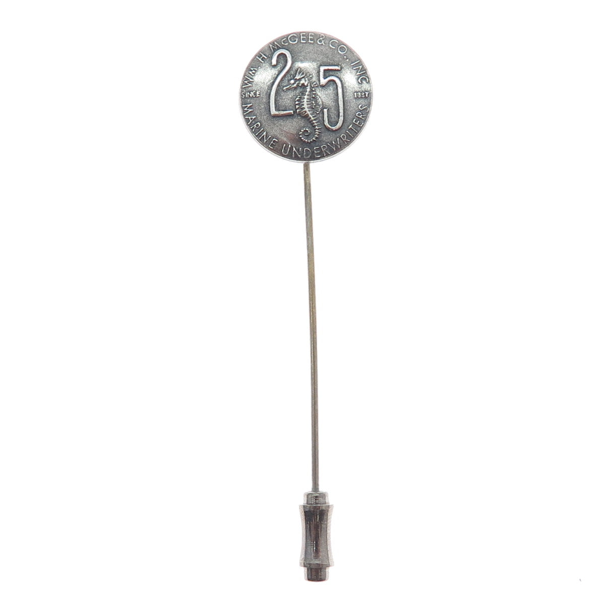MACO 999 Silver Antique 1887 Wm. H. McGee & Co. Marine Underwriters Lapel Pin