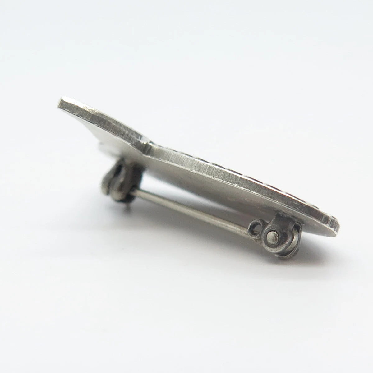 925 Sterling Silver Vintage Enamel John F. Kennedy Community Hospital Pin Brooch