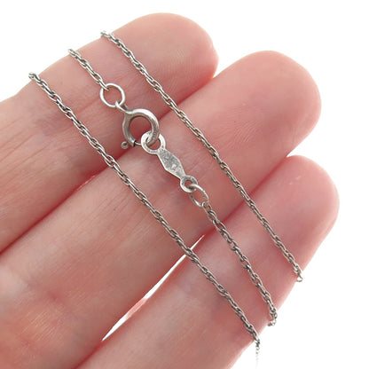 925 Sterling Silver Vintage "Someone Special" Twisted Rope Chain Necklace 18"