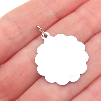 CREA 925 Sterling Silver Vintage Bermuda Traffic Controller Mini Charm Pendant