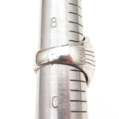 925 Sterling & 900 Silver Antique 1890-1917 Peru 1/2 Dinero Coin Ring Size 9.25