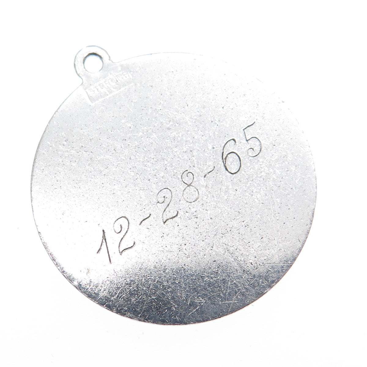 TOWN & COUNTY 925 Sterling Silver Vintage Engraved Federal Eagle Pendant