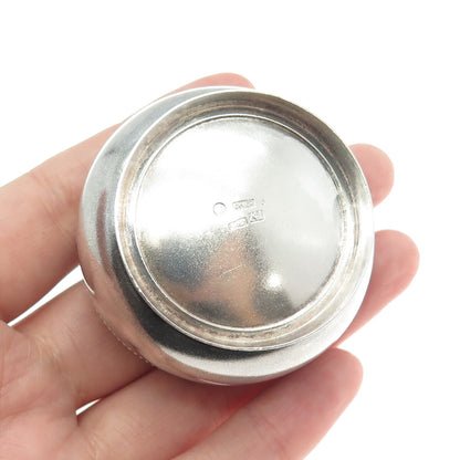 Tallinn Jewelry Factory 875 Silver Vintage 1955 Oxidized Saltcellar