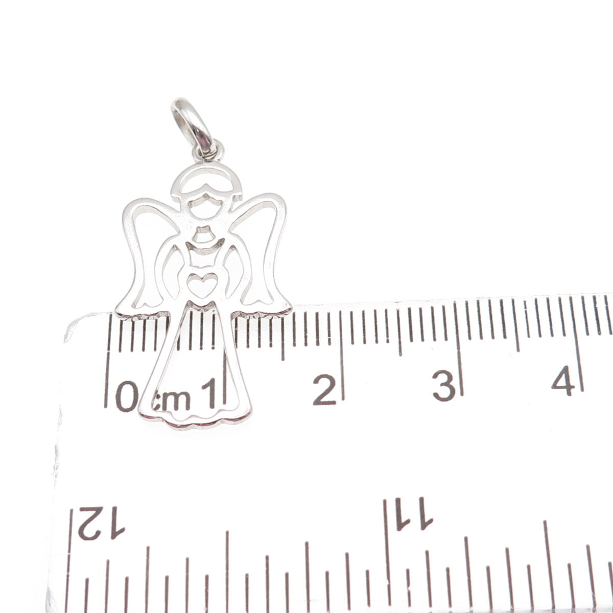 925 Sterling Silver Guardian Angel Charm Pendant