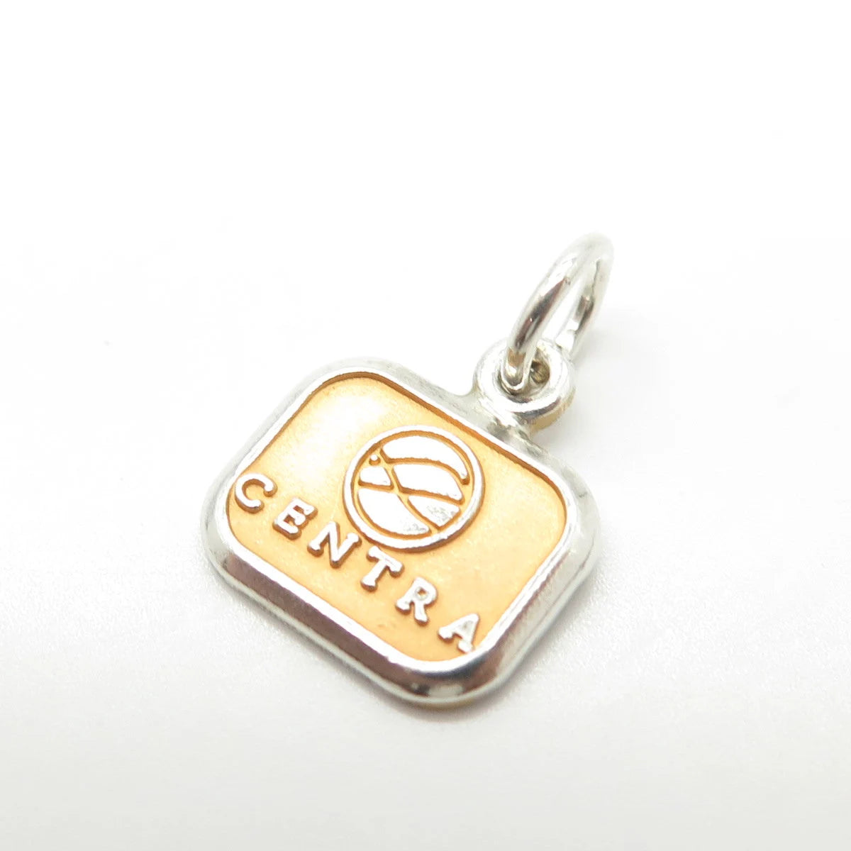 925 Sterling Silver Vintage USA cTo "Centra" Charm Pendant