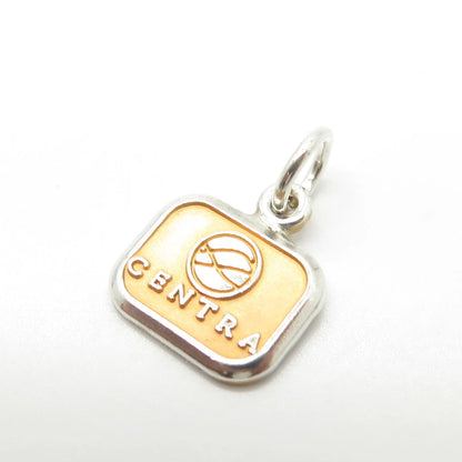 925 Sterling Silver Vintage USA cTo "Centra" Charm Pendant