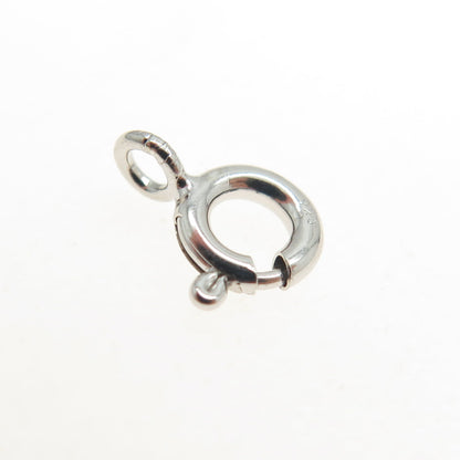 925 Sterling Silver SET of 5 Spring Ring Lock Clasps For Bracelet & Necklace