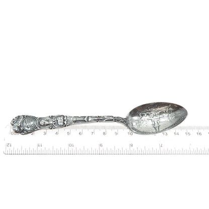 MECHANICS 925 Sterling Silver Antique Cincinnati Fountain Ohio Coffee Spoon
