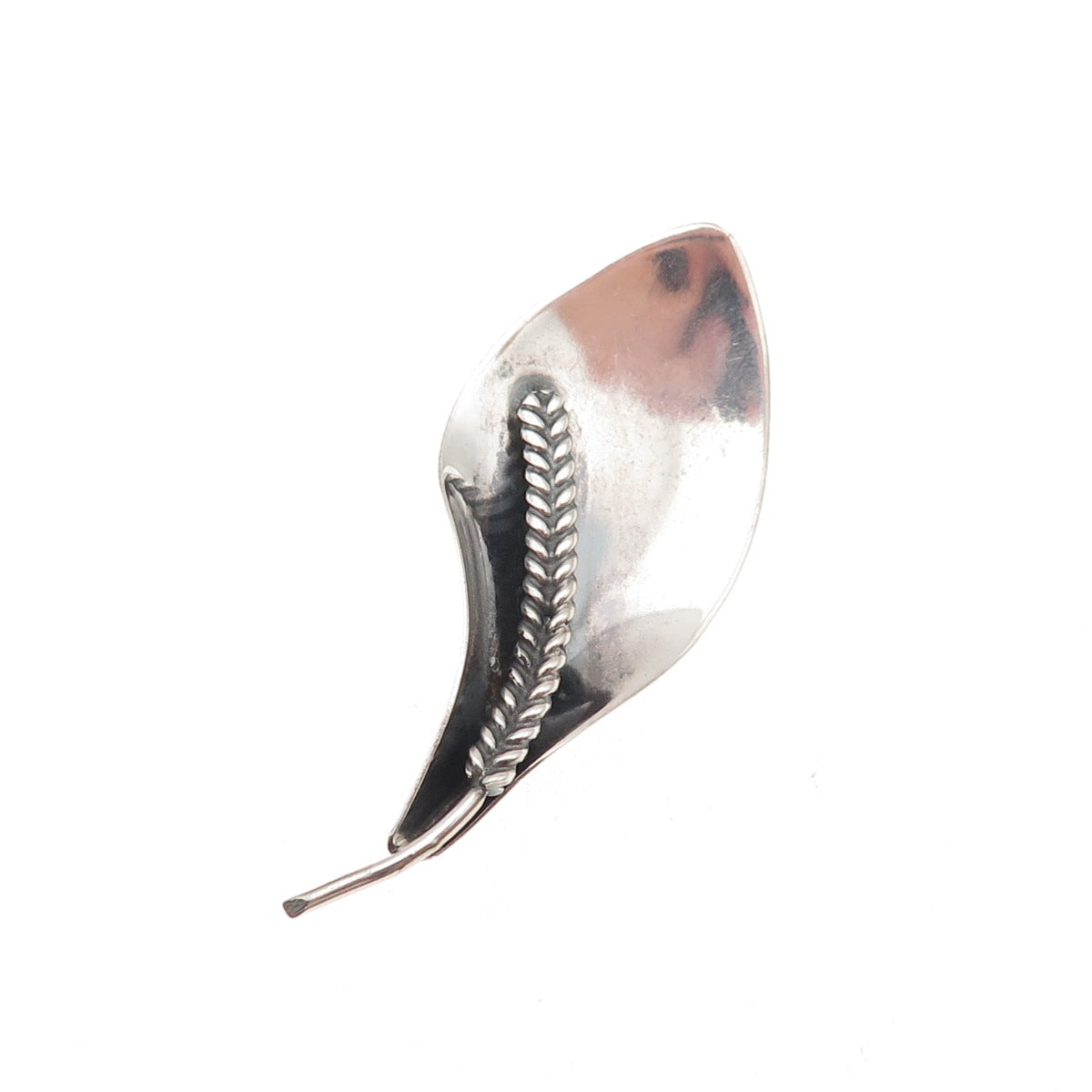 Carl Ove Frydensberg 925 Sterling Silver Vintage Denmark Calla Lily Pin Brooch