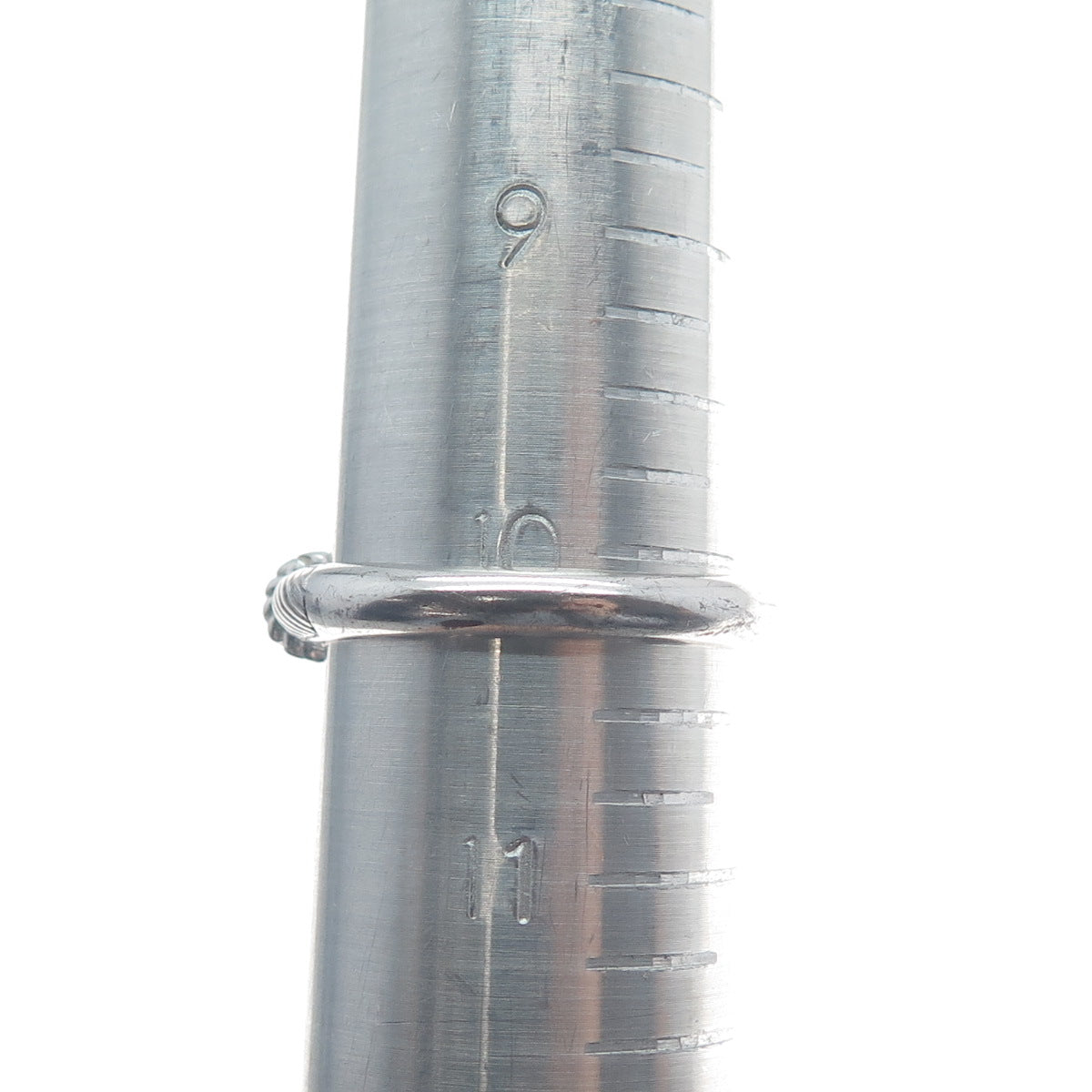 JUDITH RIPKA 925 Sterling Silver Round-Cut C Z Heart Charm Ring Size 10.25