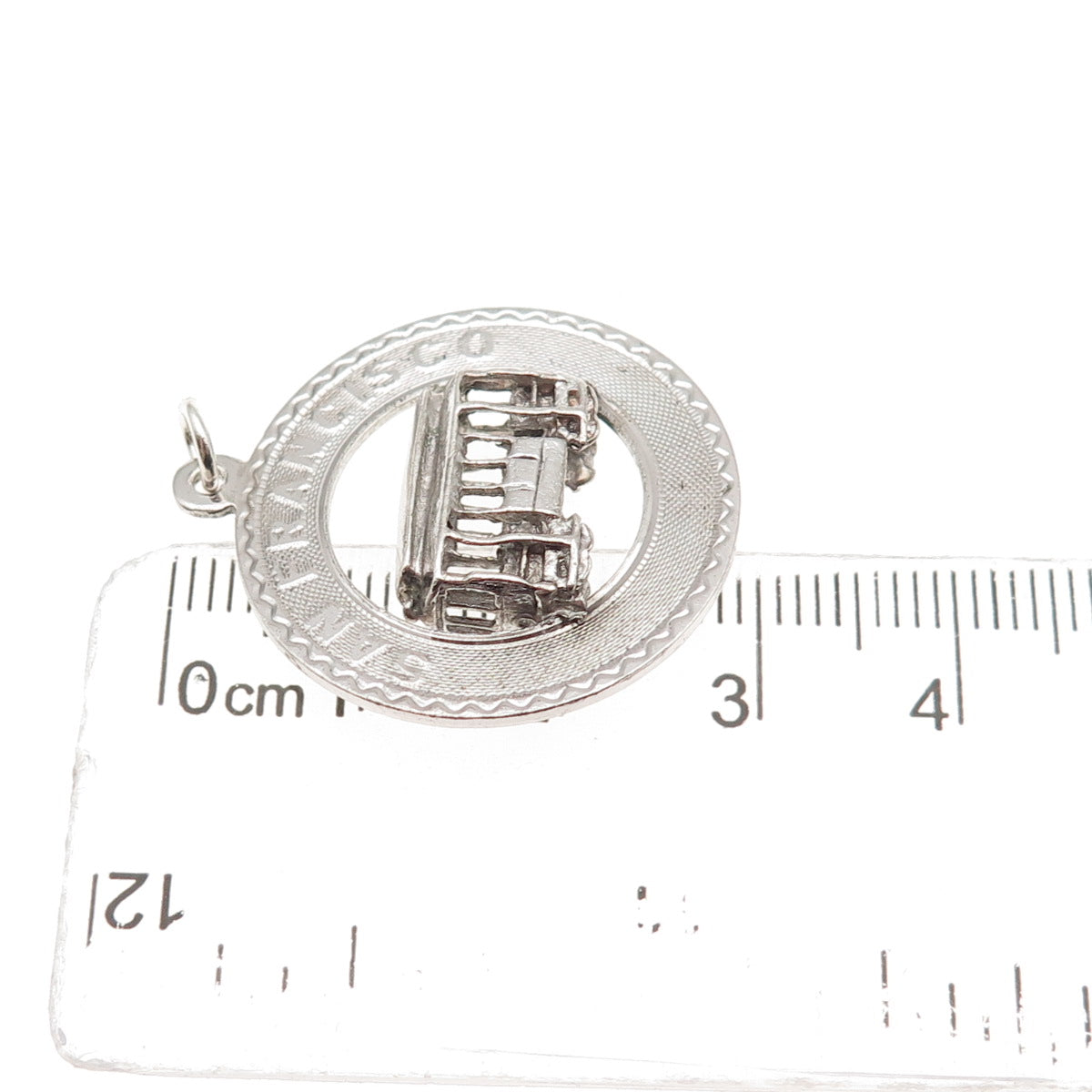 M&M Mark Mercy 925 Sterling Silver Vintage San Francisco Cable Car Charm Pendant