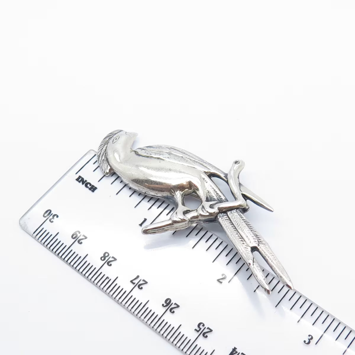 925 Sterling Silver Vintage Parrot Bird Pin Brooch
