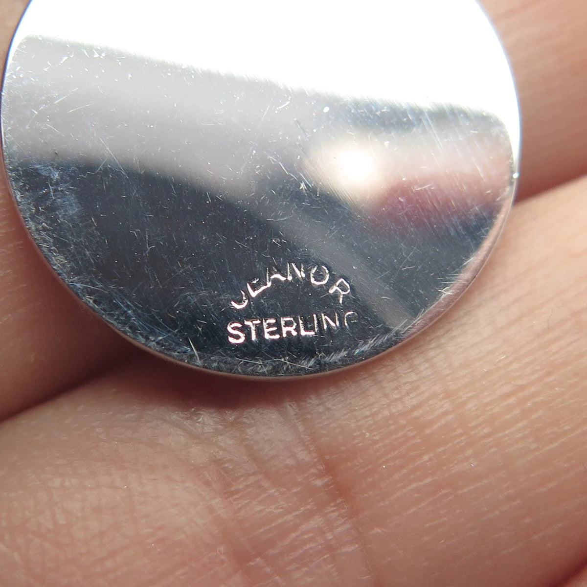 925 Sterling Silver Vintage Jeanor "I'll Never Stop Loving You" Pendant