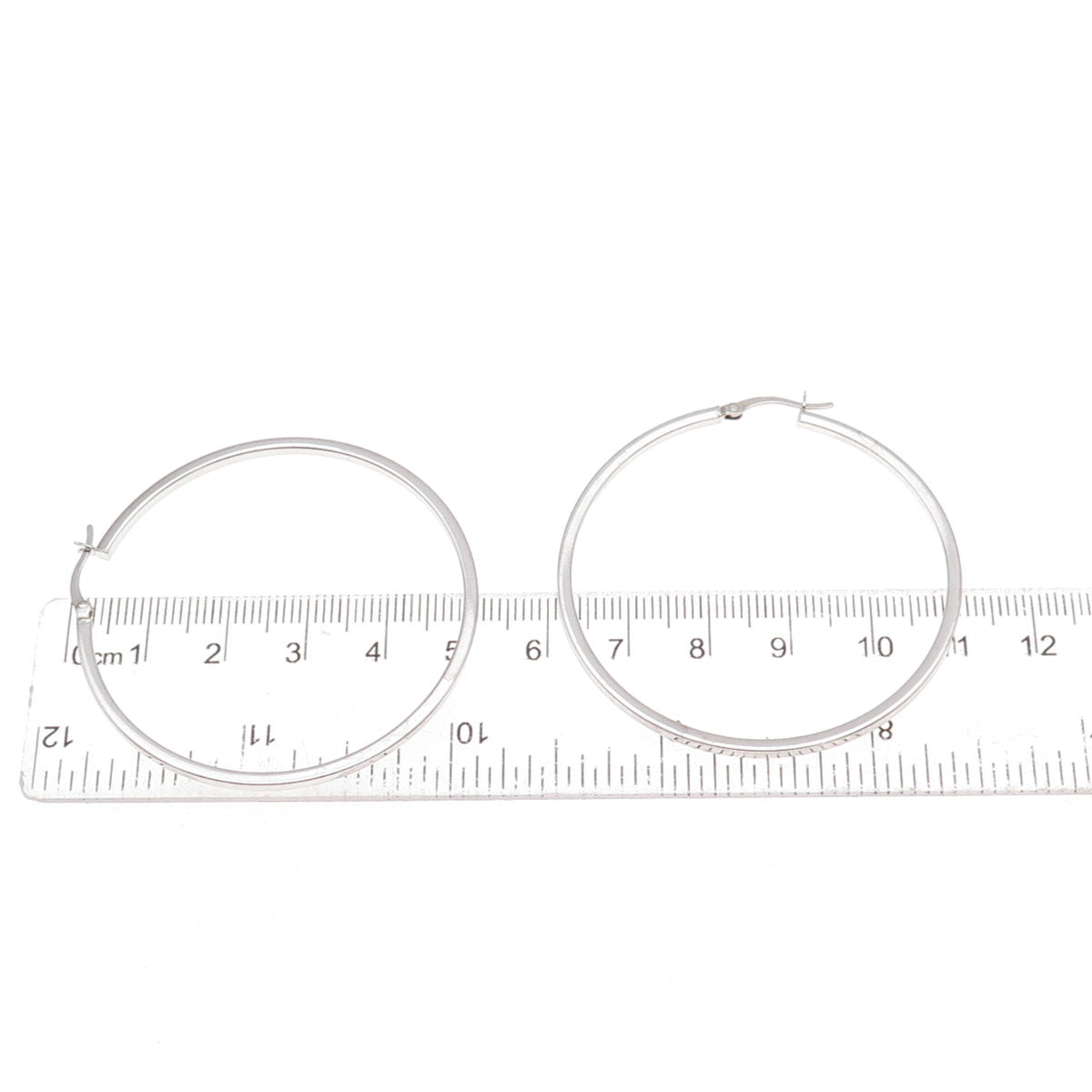 Han 925 Sterling Silver Tube Hoop Earrings